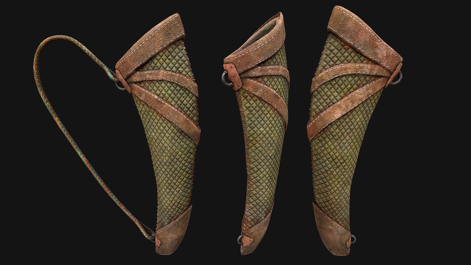 Arrow Quiver Medieval Weapons Bow Crossbow Ammunition 3D model https://p.turbosquid.com/ts-thumb/gt/cWzLU9/K5/quivergreenimg6/png/1758099788/1920x1080/fit_q87/b52b37d3186123a34c785ca0d4b83976cf721cf8/quivergreenimg6.jpg