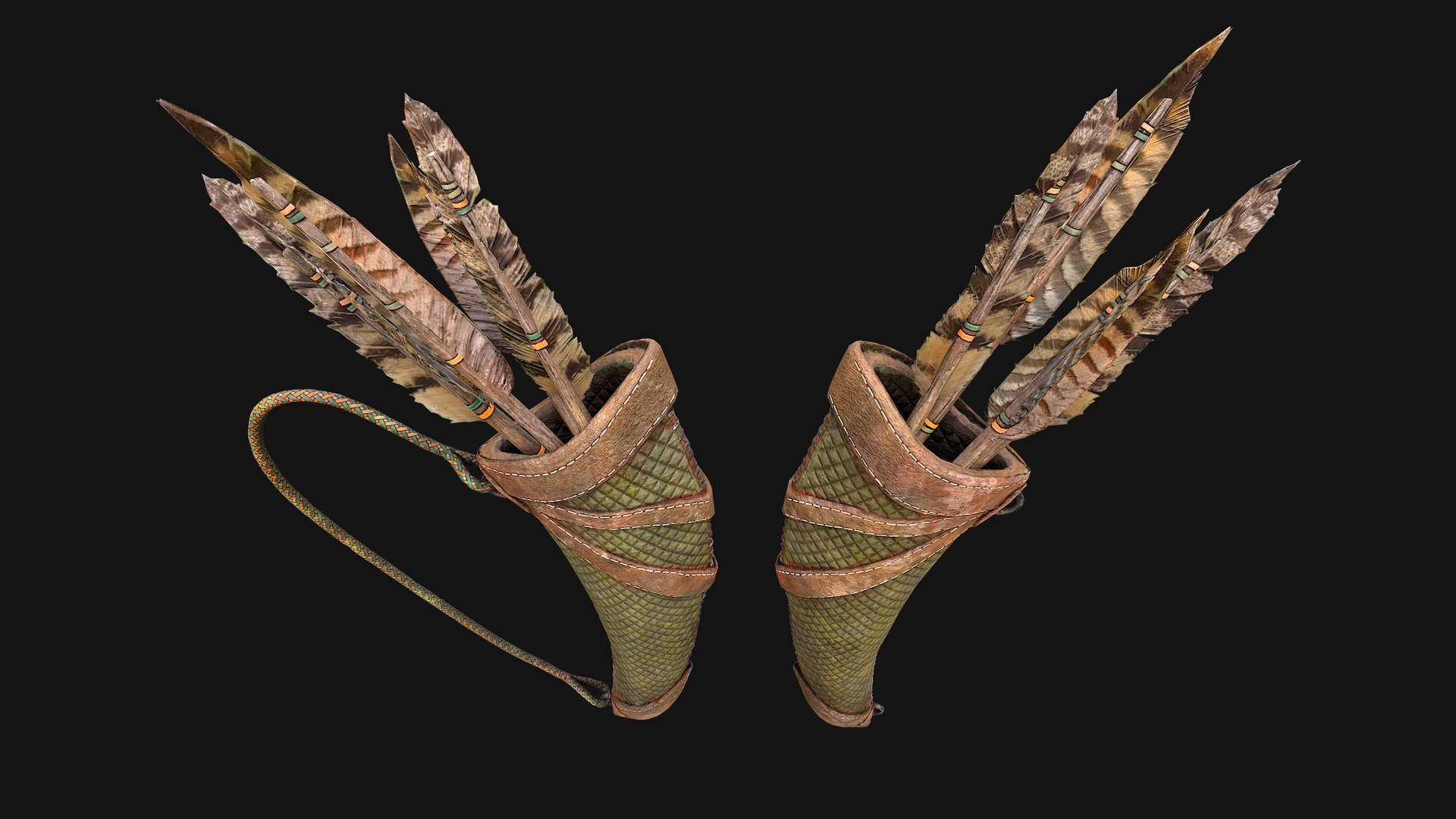 Arrow Quiver Medieval Weapons Bow Crossbow Ammunition 3D model https://p.turbosquid.com/ts-thumb/gt/cWzLU9/rQ/quivergreenimg21/png/1758099814/1920x1080/fit_q87/af70e0112f244fe42cbc381a6afe379711673b15/quivergreenimg21.jpg