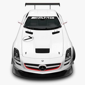 3d mercedes-benz sls amg gt3 model