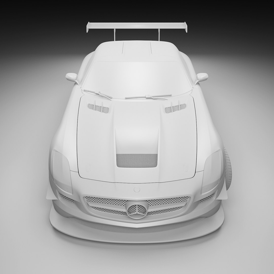 3d mercedes-benz sls amg gt3 model