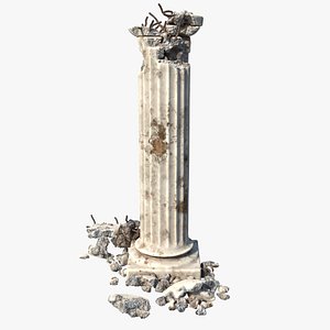 Broken Pillar 3 3D