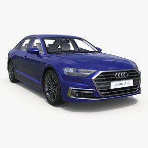 Audi A8 Luxury Sedan Simplified 3D model