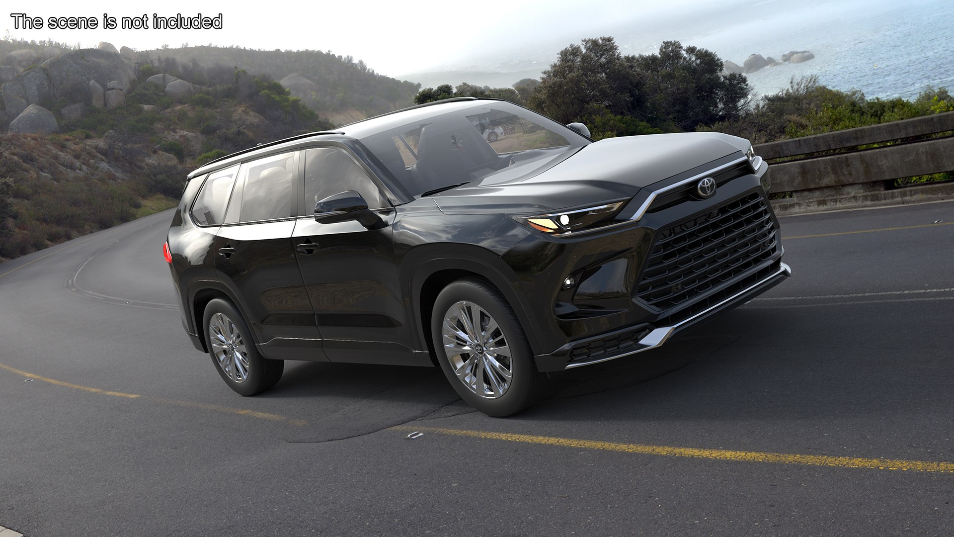 Toyota Grand Highlander 2024 Black Simplified 3D model https://p.turbosquid.com/ts-thumb/gt/hTROW7/aX/toyota_grand_highlander_2024_black_simplified_003/jpg/1737218991/1920x1080/fit_q87/44cf01aaa6cadb40e110d7038bddceaccc150ea9/toyota_grand_highlander_2024_black_simplified_003.jpg
