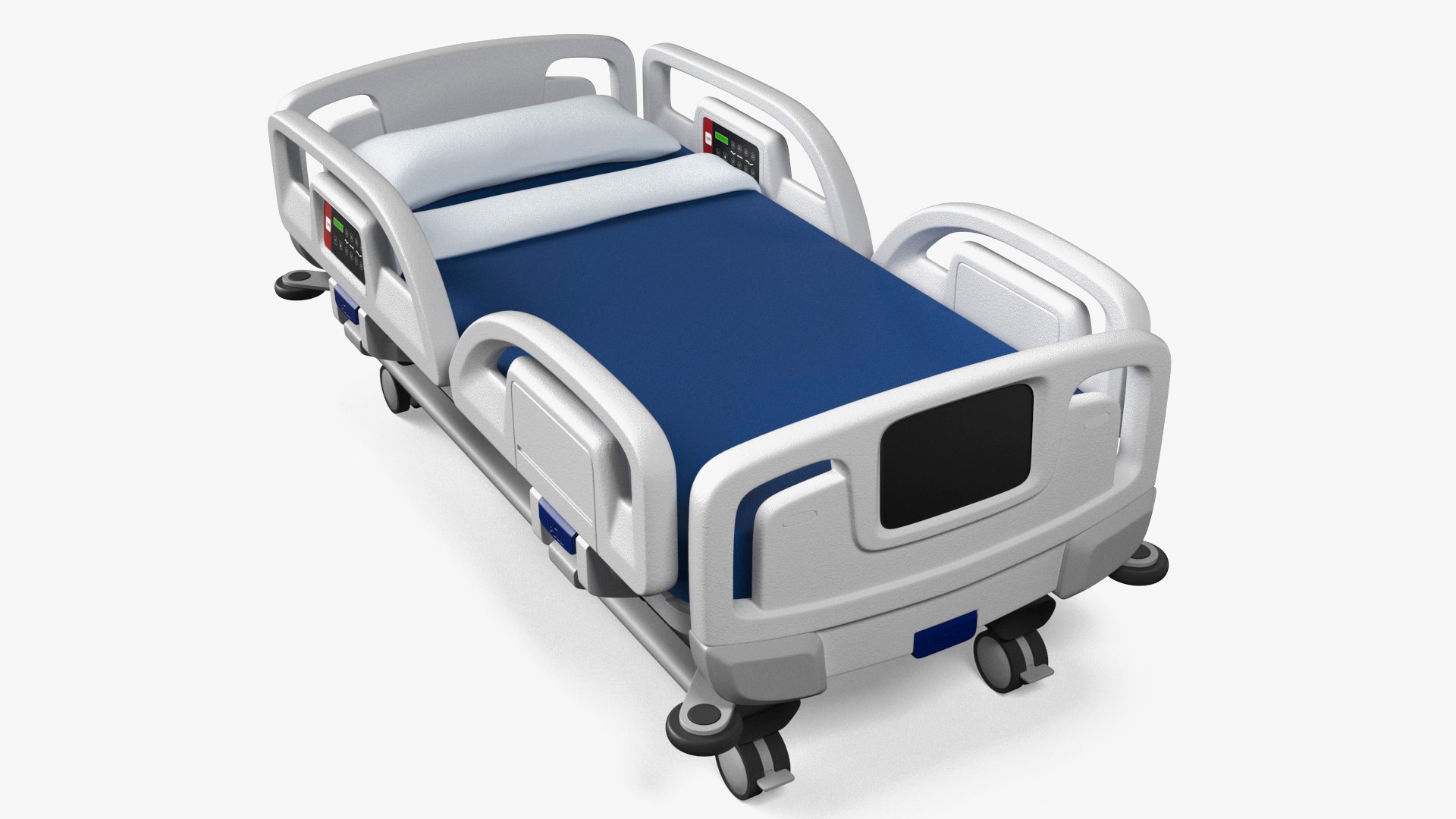 Smart Hospital Bed Off State 3D model preview