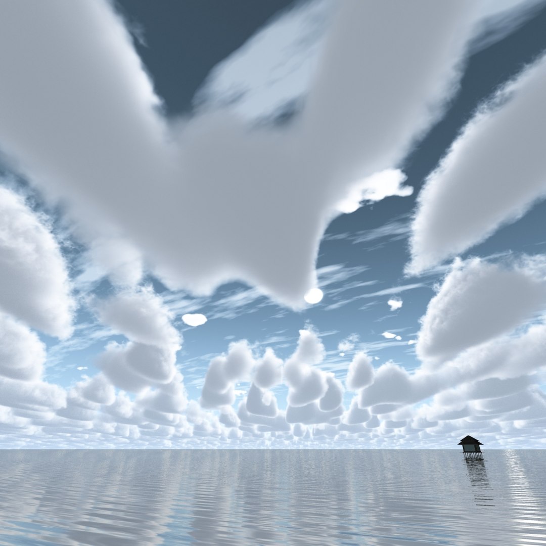 sky clouds 3d model