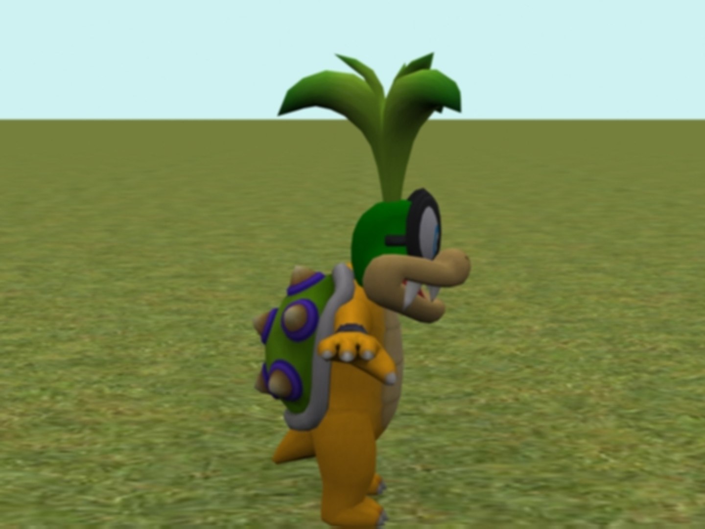 3d Iggy Koopa Mario Kart Model