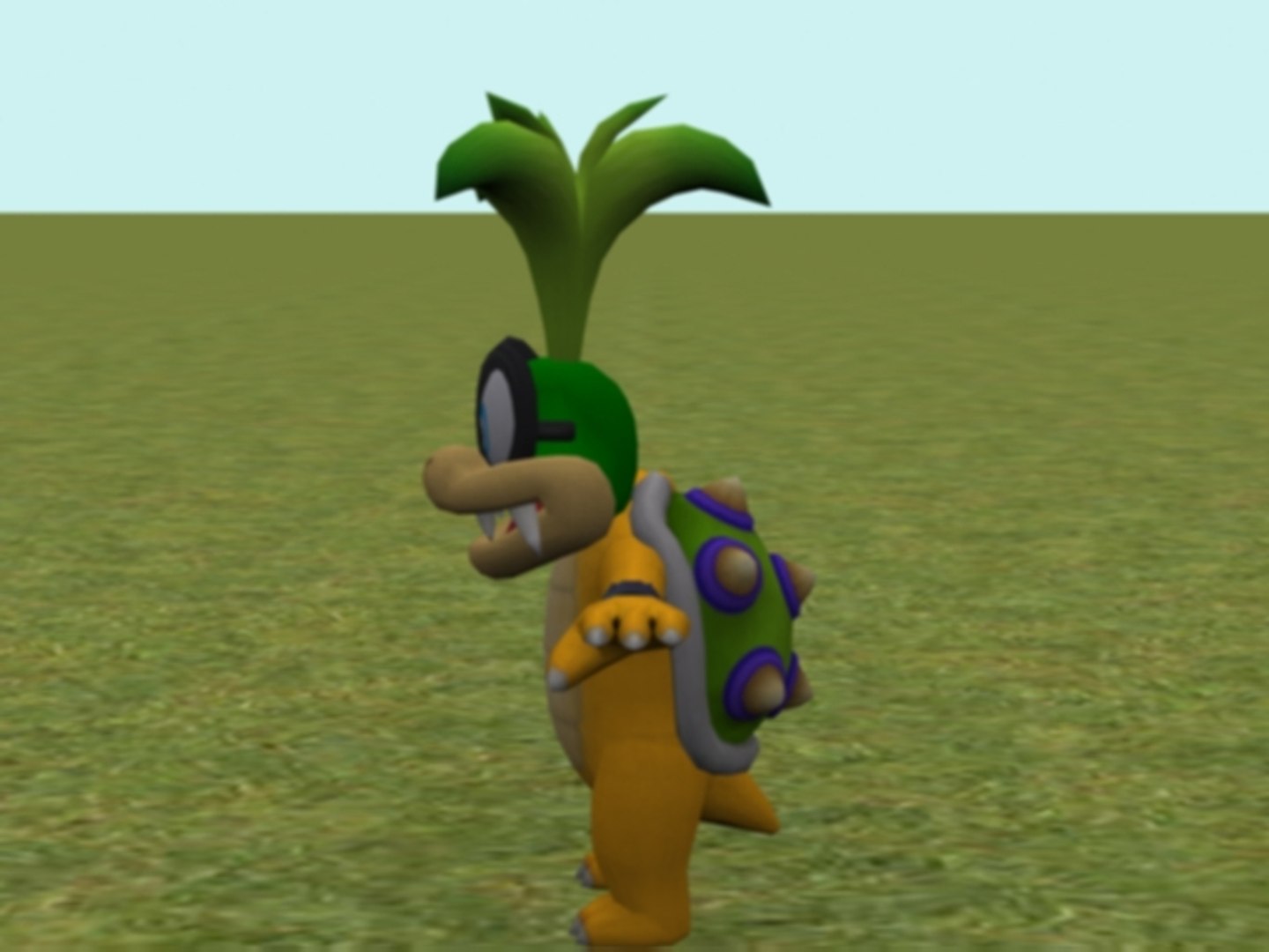 3d Iggy Koopa Mario Kart Model