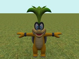 3d iggy koopa mario kart model