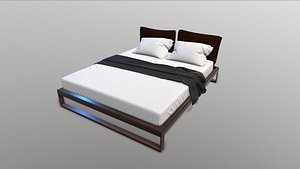 Bed with pillows