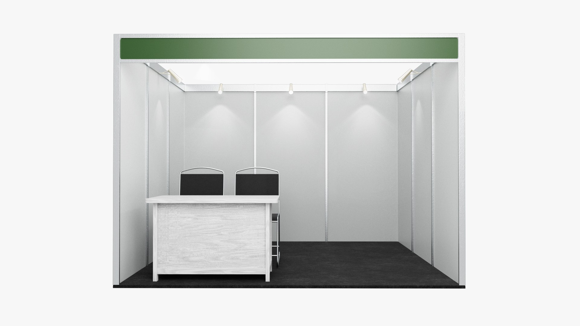 Exhibition Stand 3X3 3D Model - TurboSquid 2214267