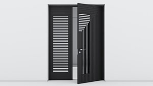 Aluminium door 227 3D