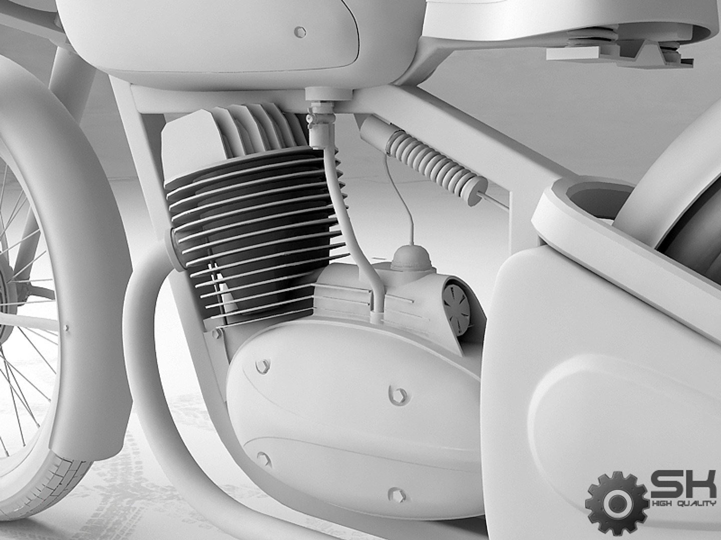 3d Model Motorcycle Java