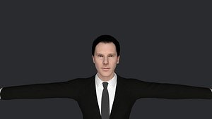 Benedict Cumberbatch Hyper Realistic Full Body Fully Rigged 3D Character