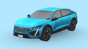 3D Peugeot 408 2022 model