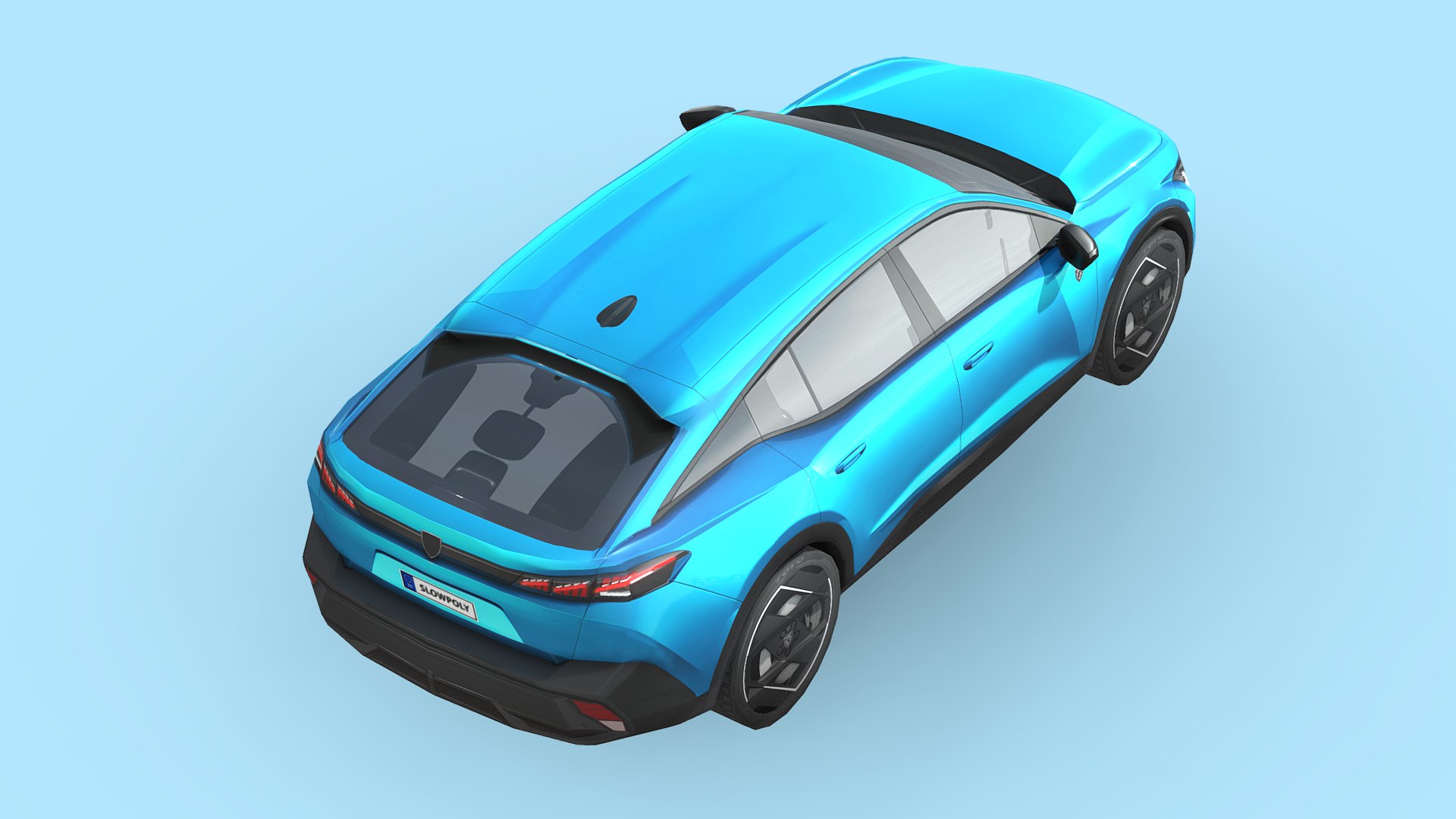3D Peugeot 408 2022 model https...