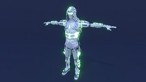 Sci Fi Assassin (mid poly)