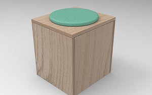 3D Boxcy Stool model