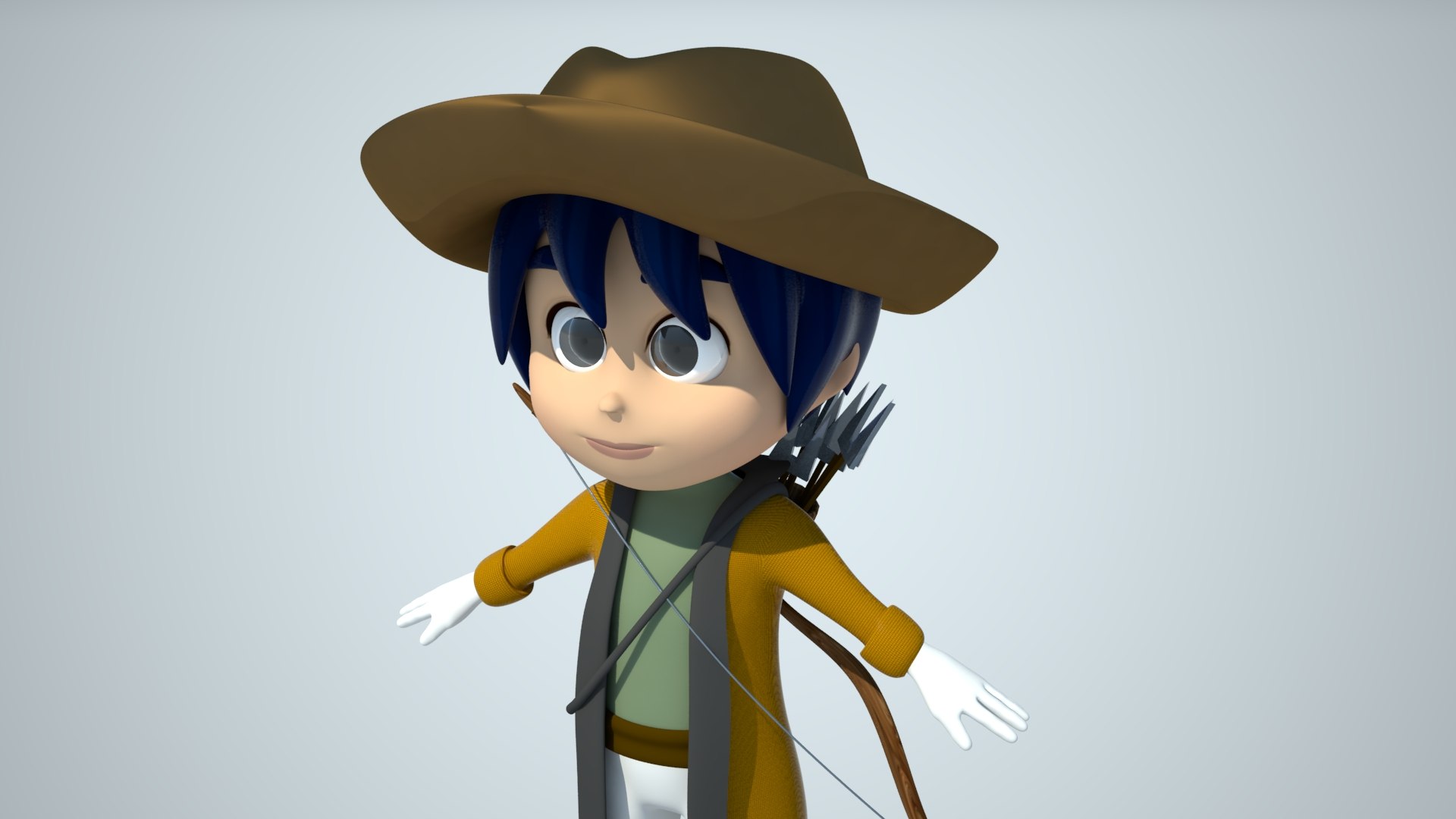 Hunter Character Model - TurboSquid 1372049