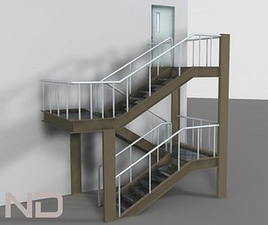 stairs 3d max