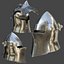 Visored Barbuta Helmet