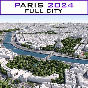 3ds max paris cityscape