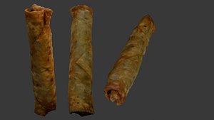 Fried Spring Roll 3D Model