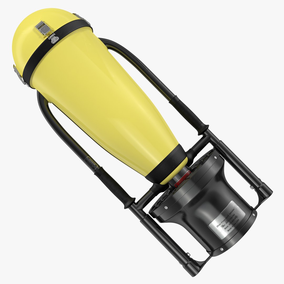 Diving Electric Sea Scooter 3D model preview