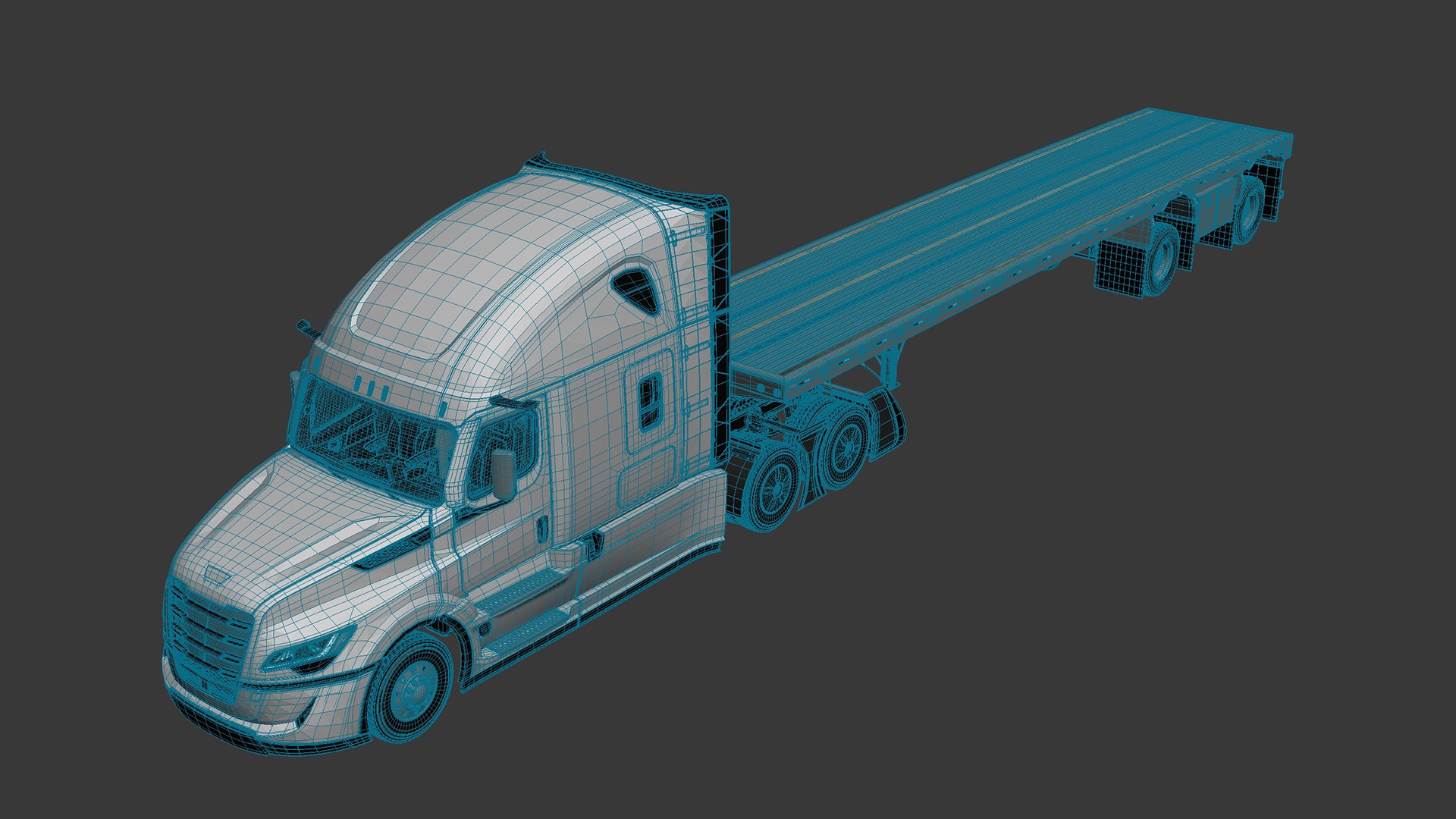 3D Semi Truck Sleeper Cab Generic Flat Trailer 04 model https://p.turbosquid.com/ts-thumb/gu/IS7C0Q/Hl/semitrucksleepercabgenericflattrailer04_05/jpg/1784210400/1920x1080/fit_q87/12fe53a0056e55bfa4cebb1242f0f32f485d681e/semitrucksleepercabgenericflattrailer04_05.jpg