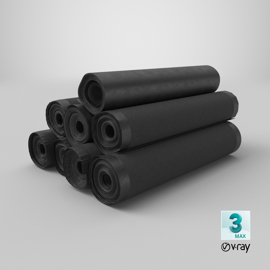 3D Bitumen Roofing Membrane Roll https://p.turbosquid.com/ts-thumb/gu/JvXYD5/3Z/stemcell_max_vray_render/png/1787142566/1920x1080/fit_q87/3f6a0d6395b98df1e65a86b18b5a13b9864c5072/stemcell_max_vray_render.jpg