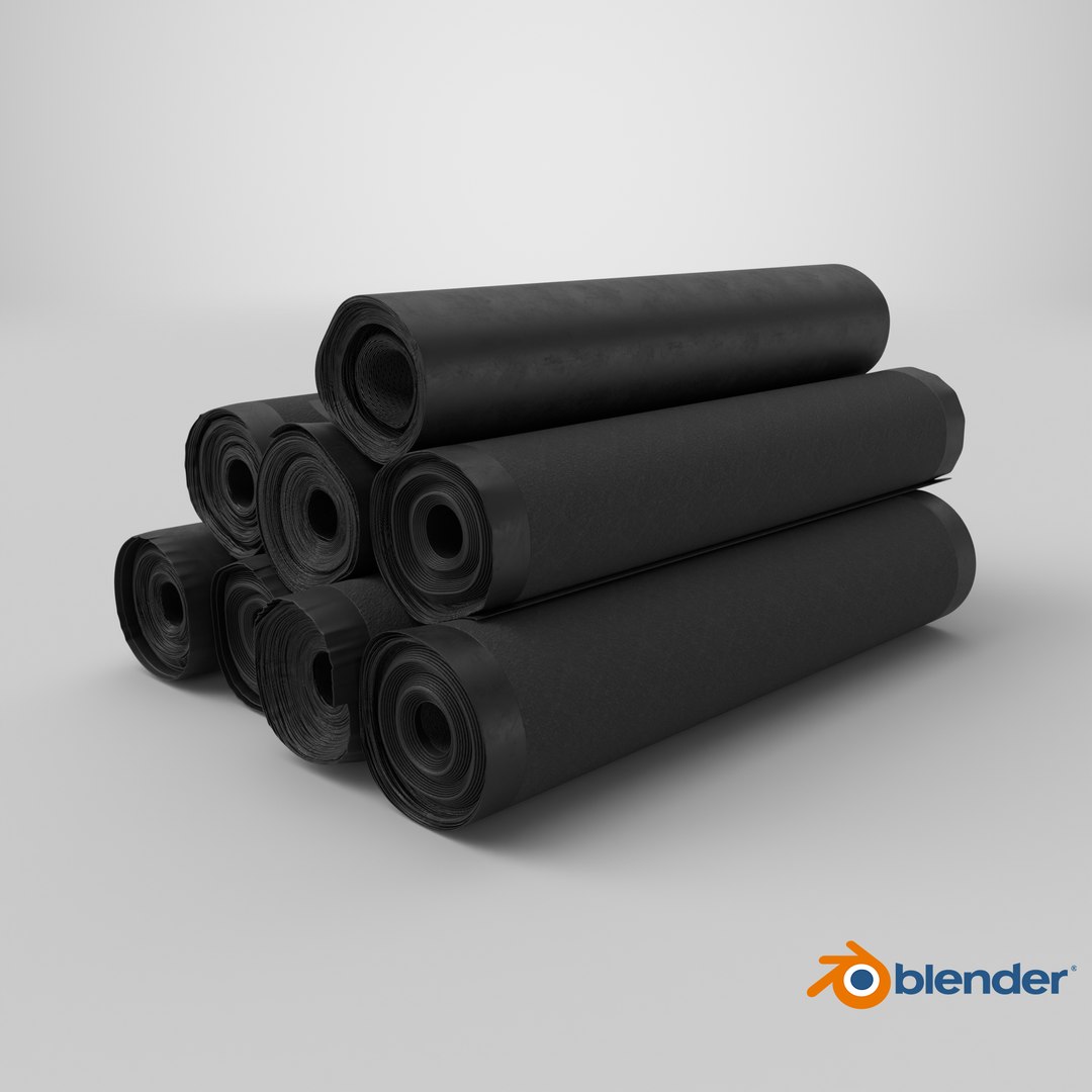 3D Bitumen Roofing Membrane Roll https://p.turbosquid.com/ts-thumb/gu/JvXYD5/7l/stemcell_blender_cycles_render/png/1787142557/1920x1080/fit_q87/73ba709d56d692ebfa1cba90f127da982f74092a/stemcell_blender_cycles_render.jpg