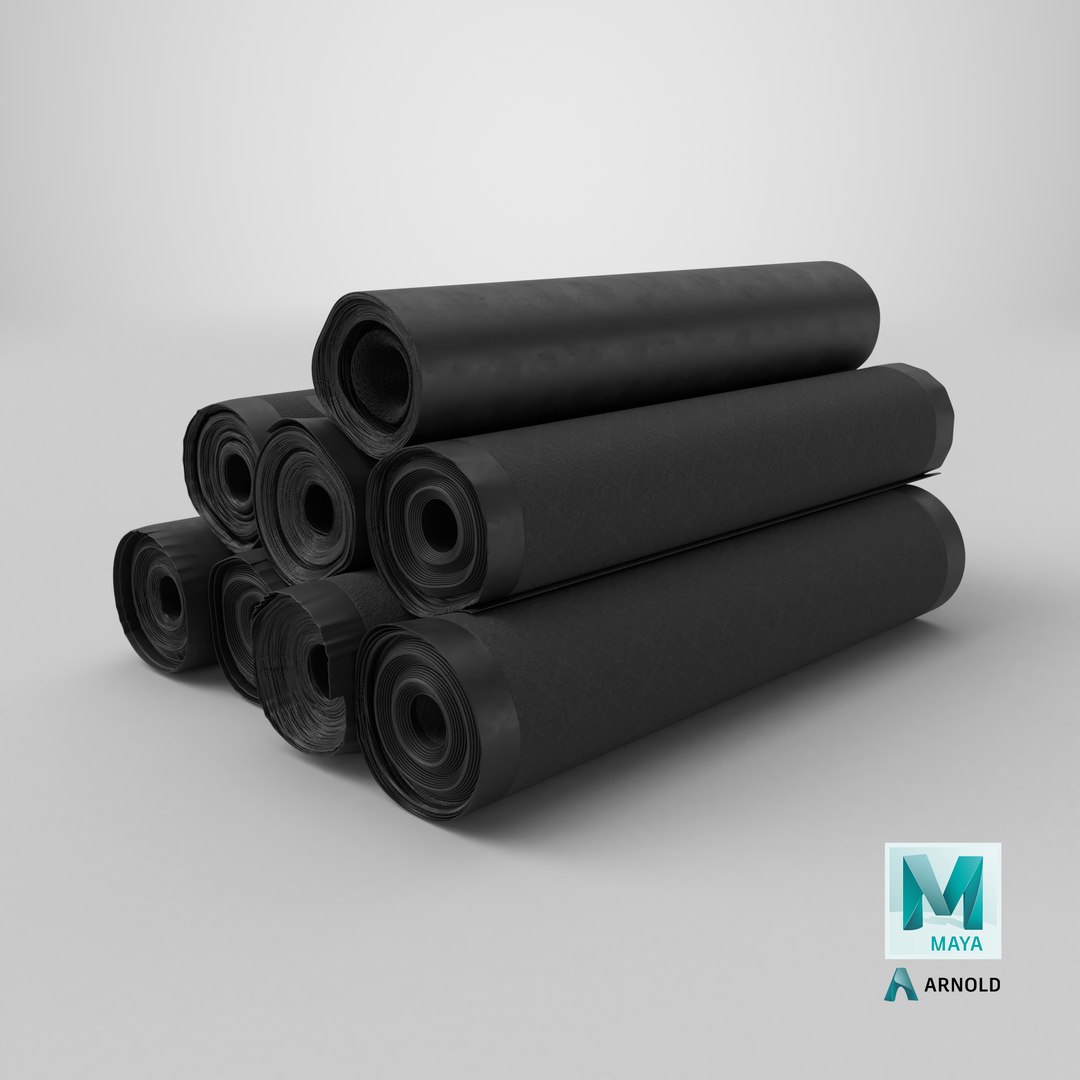 3D Bitumen Roofing Membrane Roll https://p.turbosquid.com/ts-thumb/gu/JvXYD5/IW/stemcell_maya_arnold_render/png/1787142559/1920x1080/fit_q87/1571553be31e4b6ac3d2282b1160af815bfd0b98/stemcell_maya_arnold_render.jpg