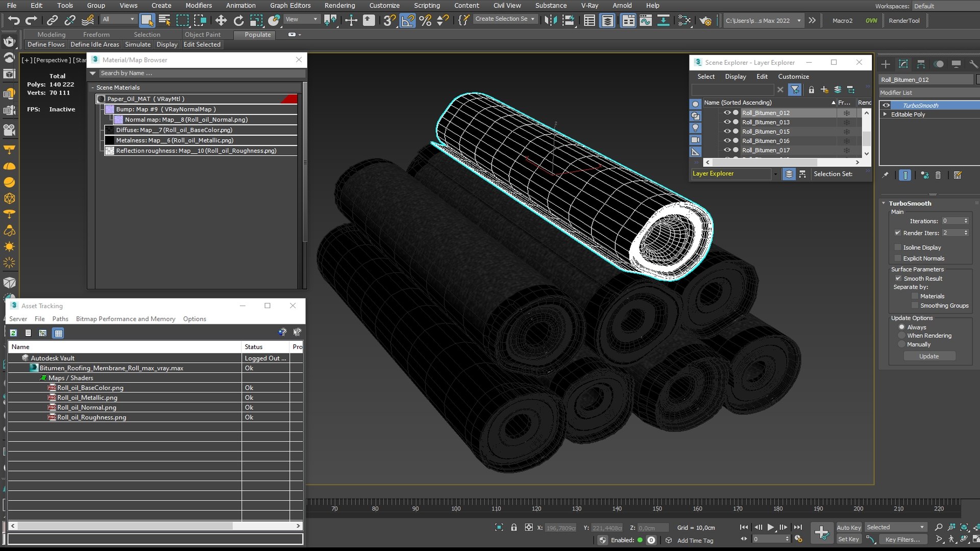 3D Bitumen Roofing Membrane Roll https://p.turbosquid.com/ts-thumb/gu/JvXYD5/ye/bitumen_roofing_membrane_roll_014/jpg/1787008085/1920x1080/fit_q87/3c07963bd7937e994d790b408bf1ffa11c3b6674/bitumen_roofing_membrane_roll_014.jpg