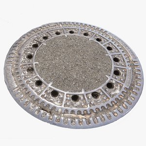 manhole cover - deutscher Gullideckel - Gameready Unreal - Unity
