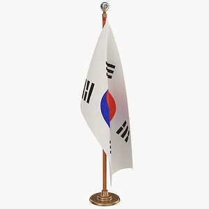 3D South Korean Flag