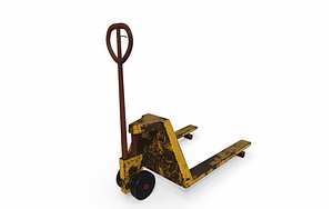 3D cart industrial pallets model