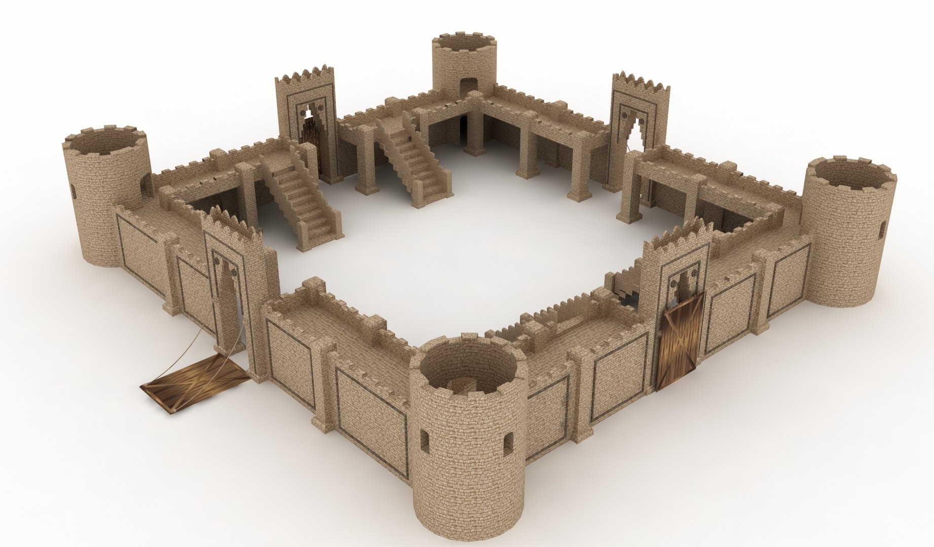 3D Model Castle Old - TurboSquid 1360913