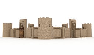 3D model castle old