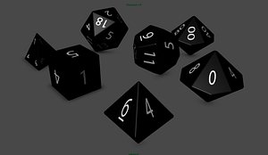 set dice 3d obj