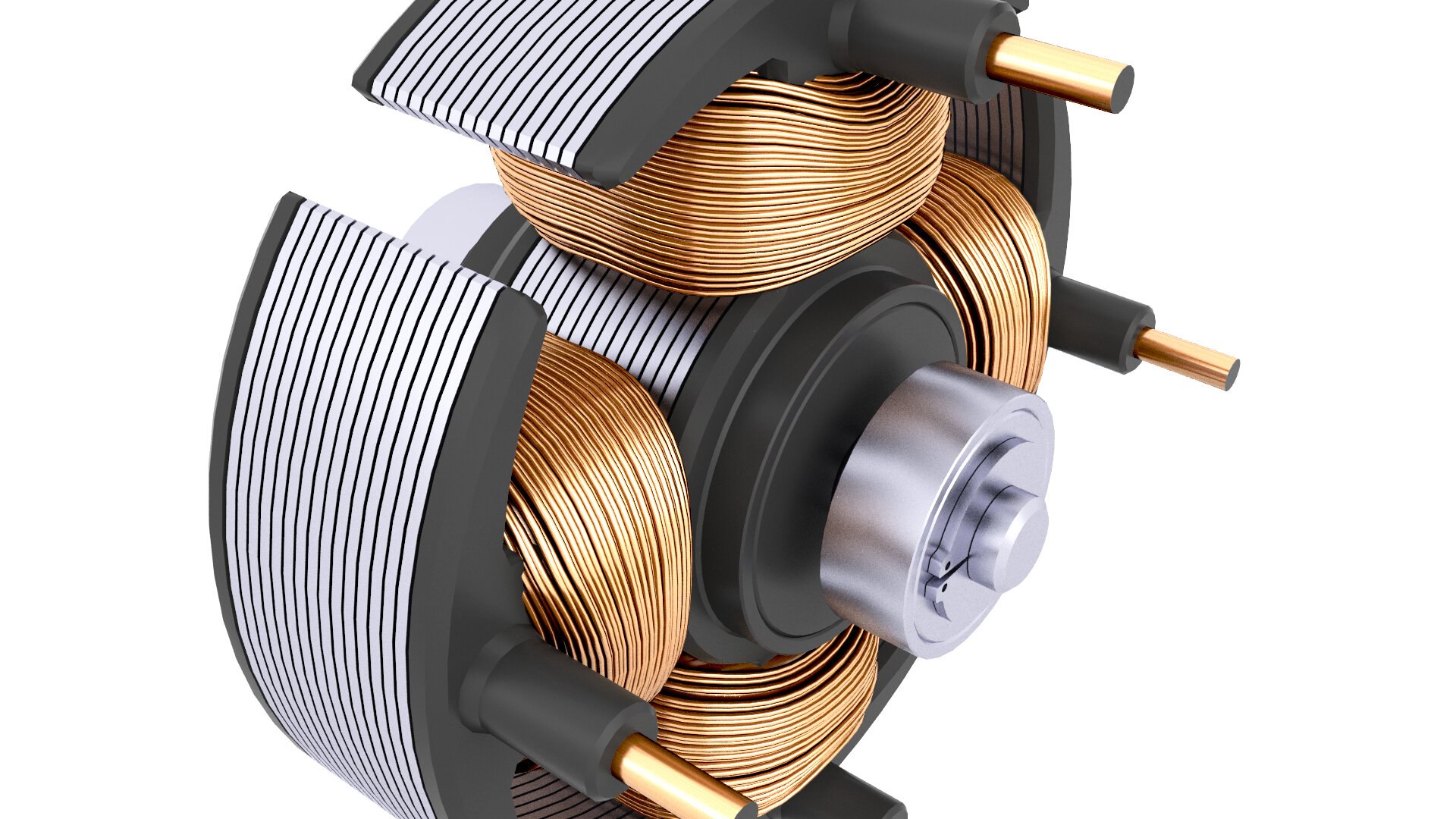 Stator electric motor model TurboSquid 1591200