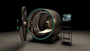futuristic mri machine 3D model