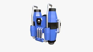 Jetpack Low Poly J03 - SciFi Character Design 3D model