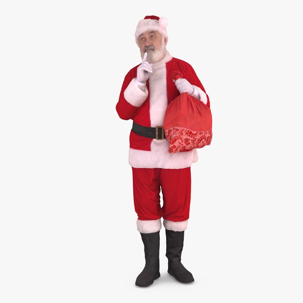 3d santa secret people human