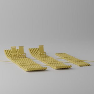Cartoon Wooden Raft Boat Collection