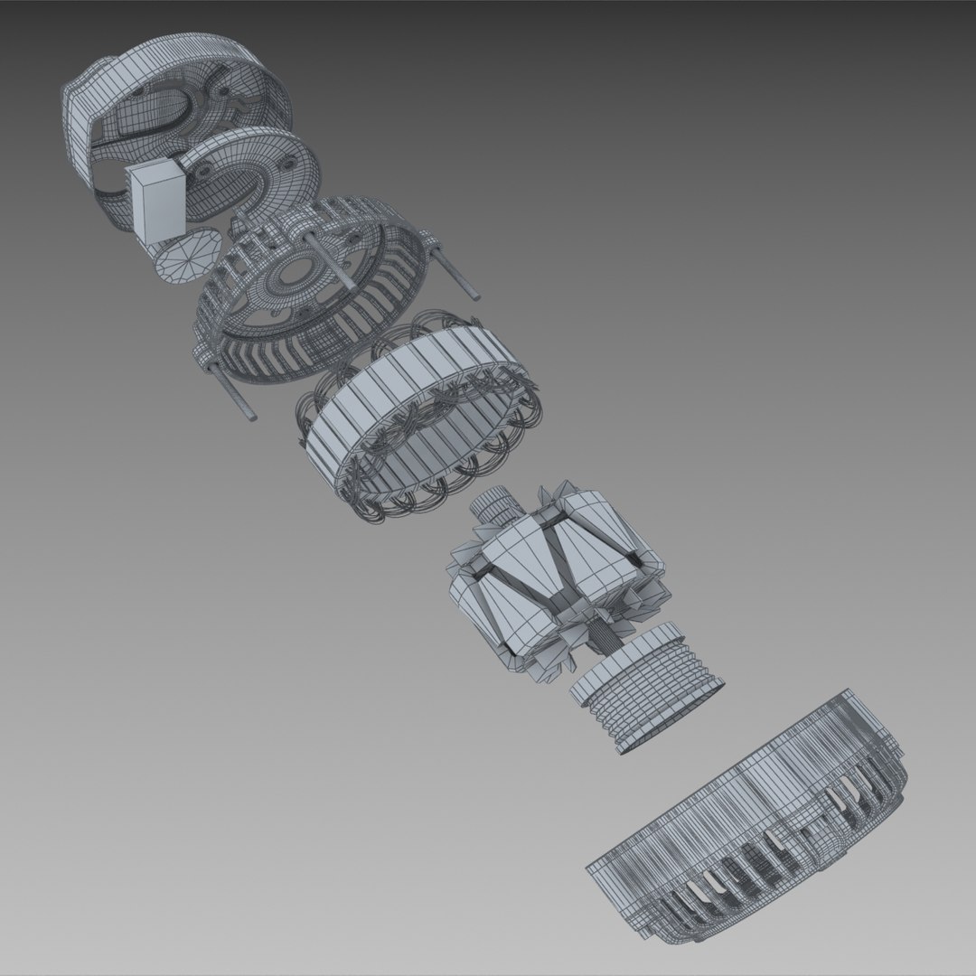 3d Alternator Engine Model