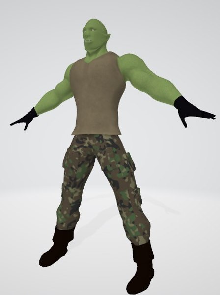 Half-orc cargo model - TurboSquid 1613089
