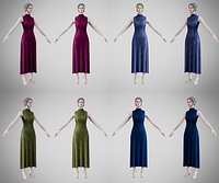 Dress 56 Simple Velvet Colors Collection 2