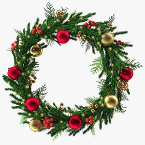 Christmas Wreath with Berries