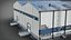 Industrial Building 01 with Interior Realtime 3D