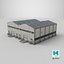 Industrial Building 01 with Interior Realtime 3D