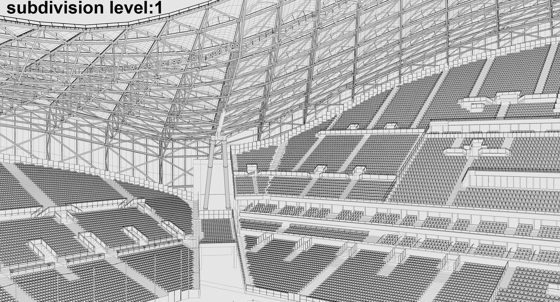 stade velodrome marseille Modèle 3D in Stade 3DExport